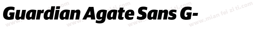 Guardian Agate Sans G字体转换